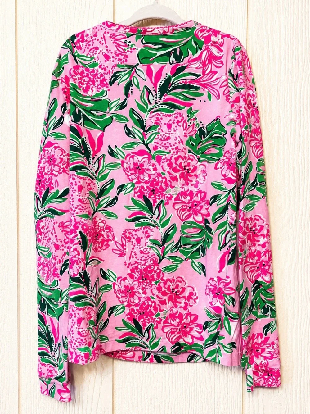 Lilly Pulitzer Girls Pink Tropical Floral Pajama Set Size 12